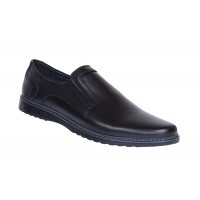 Pantofi casual barbati din piele naturala - Model Negru GKR 331ELN